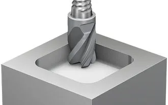 Ceramic-brazed milling heads for high speed roughing