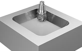 Milling heads for high feed face milling