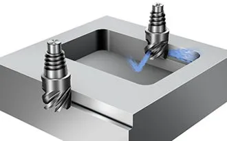 Milling heads for stable multi-operations milling