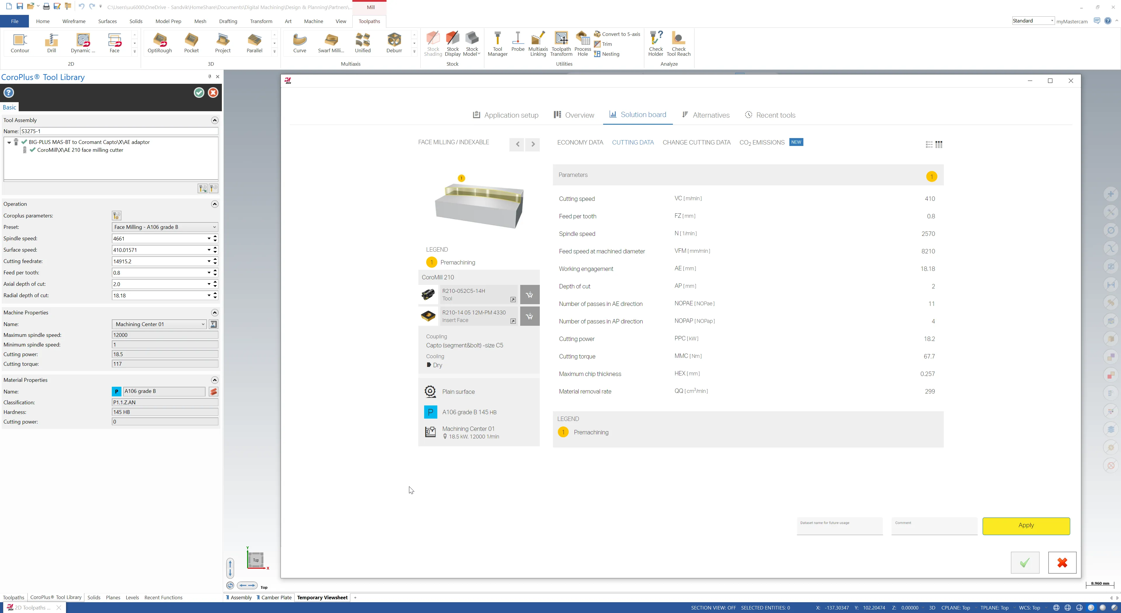 coroplus tool library add-in in mastercam software
