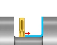 finbearbeta ett svarvningsspår